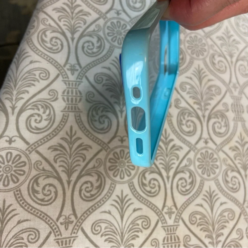 3/$12 iPhone 13 Mini Hard Case ELIZABETH Blue Plastic